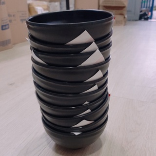 Chén ăn cơm nhám đen nhựa Melamine CO15N