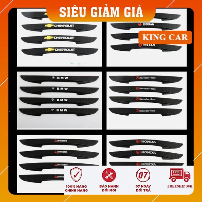 Nẹp cửa xe ô tô, bộ 4 nẹp chống va đập cửa ô tô có in logo theo hãng xe (có cả trơn) - Shop KingCar