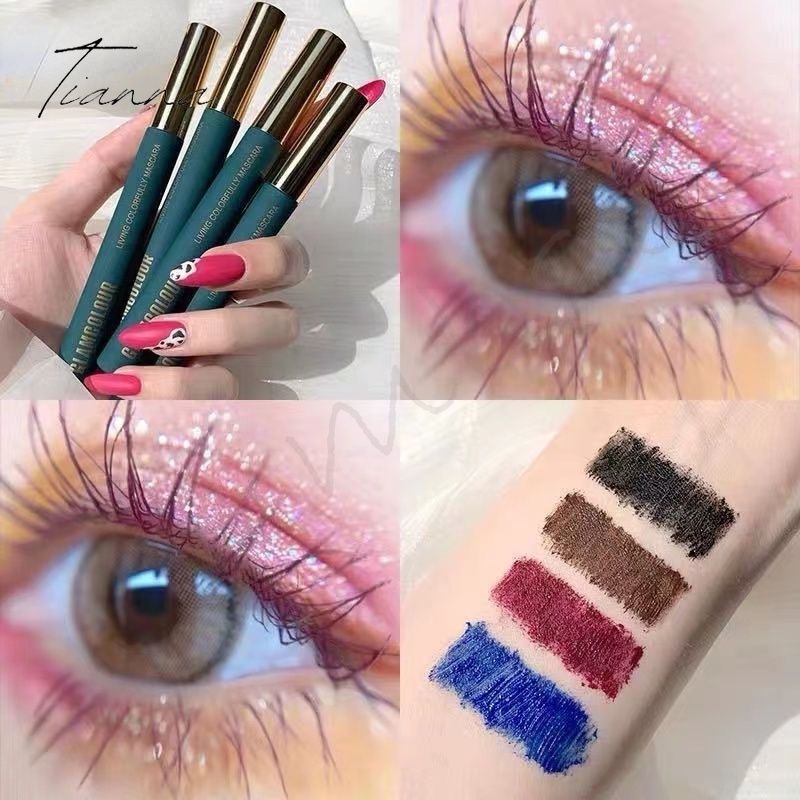 Mascara Màu Sắc Uốn Cong Làm Dày Và Dài Mi Chống Thấm Nước
