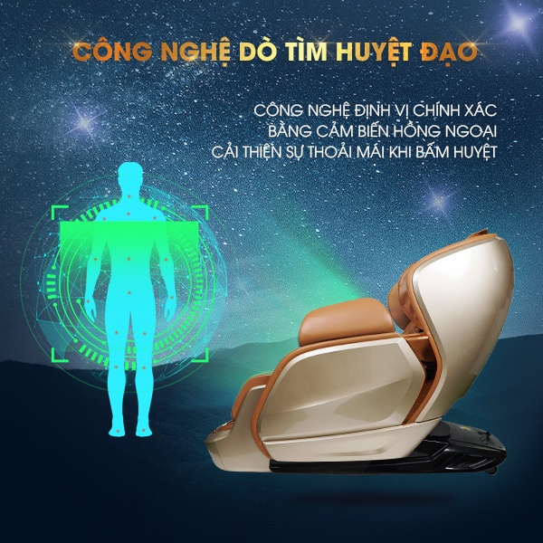 Bảo hành 10 năm ghế massage toàn thân cap cấp Funiko JS 505 4D di chuyển