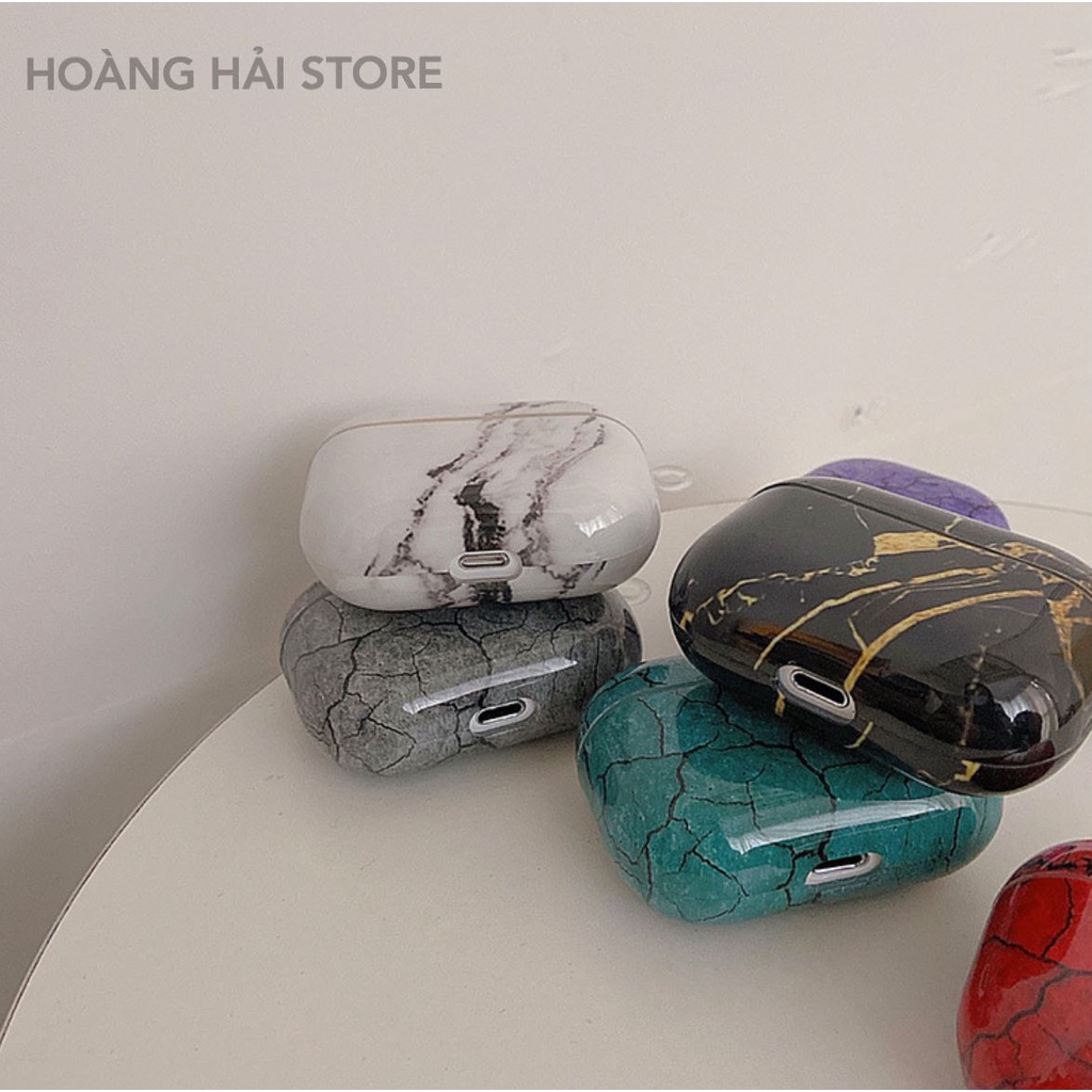 BAO CASE VỎ ỐP AIRPODS 1, AIRPODS 2, AIRPODS PRO HOẠ TIẾT VÂN ĐÁ CẨM THẠCH SIÊU SANG