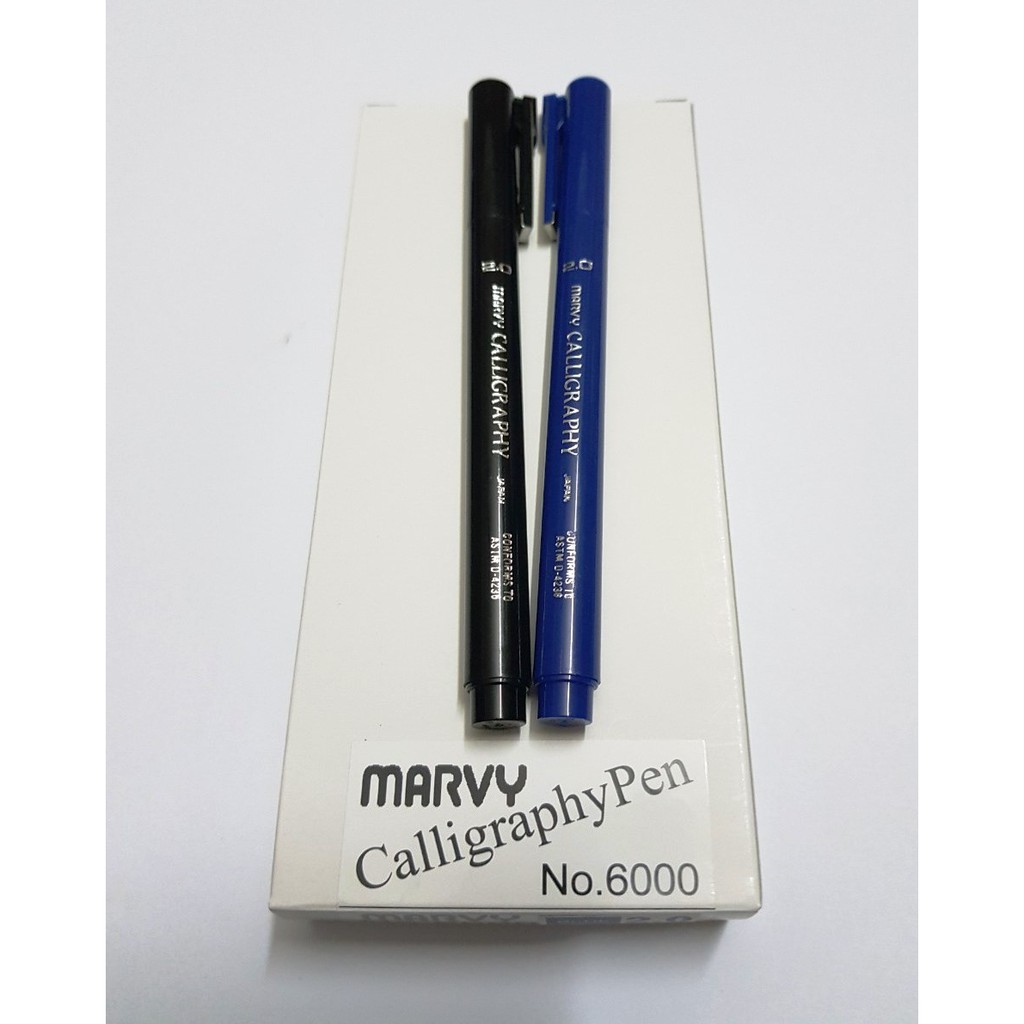 [LÂM ĐỒNG] Bút Viết Thư Pháp Marvy 6000  ngòi  2.0mm,