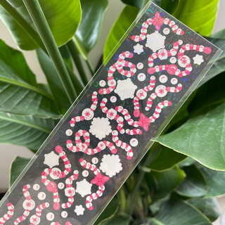 Decorative sticker flash decoration shiny bead line