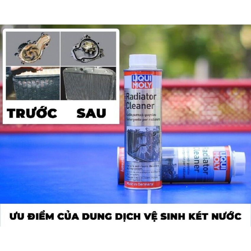 Dung Dịch Vệ Sinh Két Nước, Súc Két Nước 300ml Liqui Moly Radiator  1804 Làm tan các cặn bẩn vôi, dầu mỡ bên trong két.