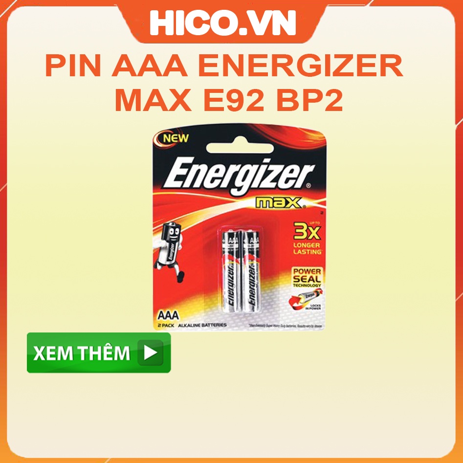 PIN AA AAA ENERGIZER MAX E91, E92 - Hàng Chính Hãng