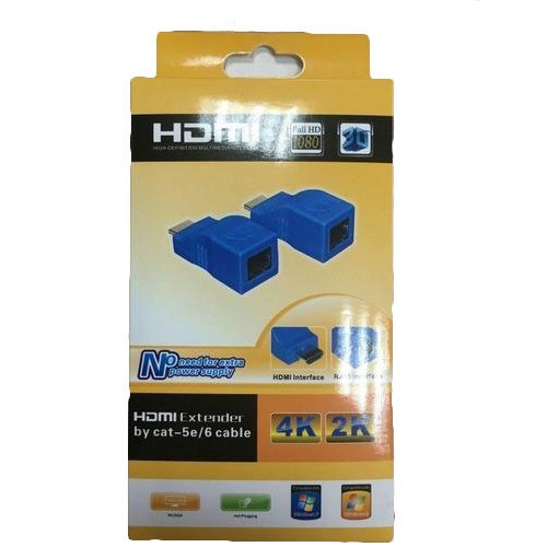 HDMI Extender 30m bằng cáp mạng RJ45 đơn