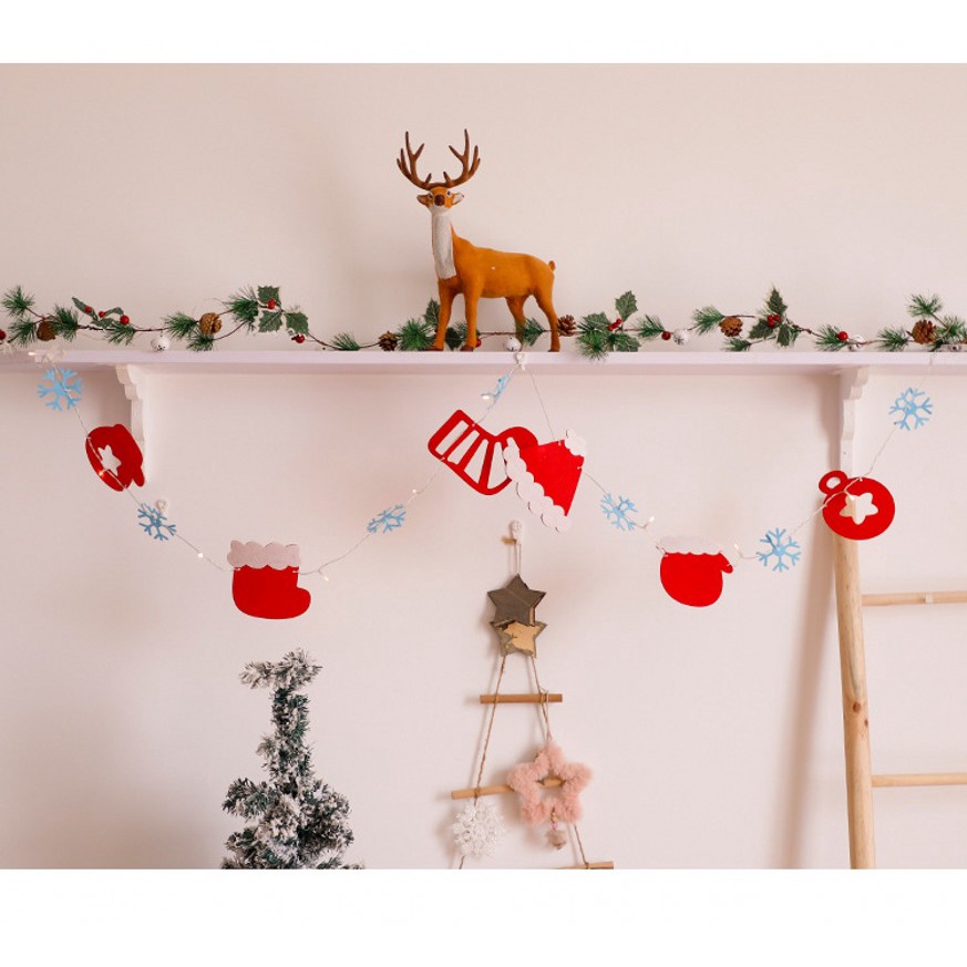 Dây Cờ Treo Trang Trí Giáng Sinh