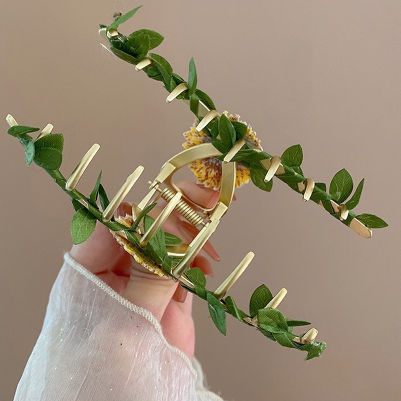 Kẹp Kim Loại Hình Hoa Hướng Dương Ngọt Ngào Phong Cách Mới