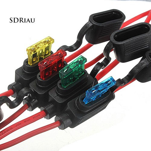 Hộp cầu chì tiêu chuẩn Auto 10A 15A 20A 30A cỡ vừa chống thấm nước cho ô tô