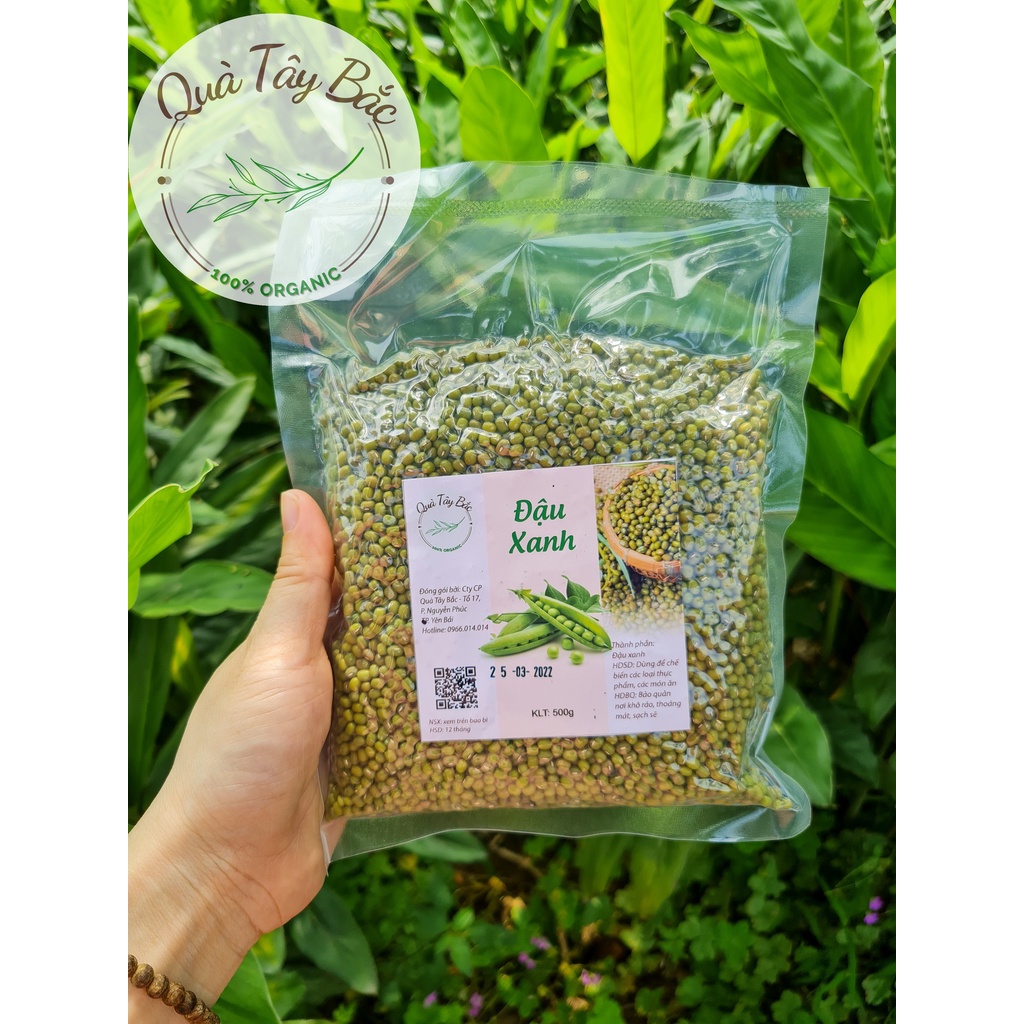 Đậu xanh / đỗ xanh vùng cao nguyên vỏ thuần chủng làm giá đỗ và sữa hạt túi 1kg