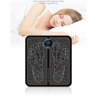 Máy mát xa xung điện trị liệu chân bấm huyệt xung nhiệt bàn chân lưu thông máu