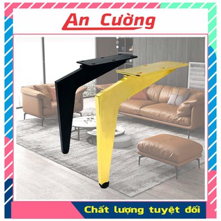Chân ghé sofa💖𝑭𝑹𝑬𝑬𝑺𝑯𝑰𝑷💖Chân ghế sofa gỗ chân tủ kim loại inox mạ vàng hiện đại