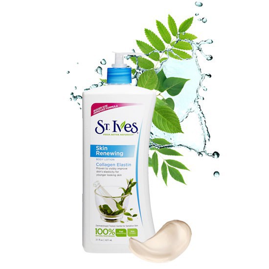 Sữa dưỡng thể dưỡng da toàn thân cao cấp ST.IVES Body Lotion 621ml(Collagen, Vitamin C, yến mạch)