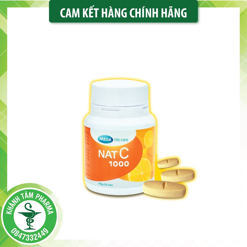 NAT C - Viên uống bổ sung Vitamin C 1000mg