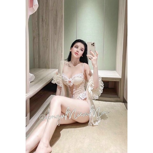 Choàng Ngủ Sexy ,Váy Ngủ Jum Phối Ren Tầng, Đầm Mặc Nhà Quyến Rũ Cho Các Nàng Từ 40-54kg. | BigBuy360 - bigbuy360.vn