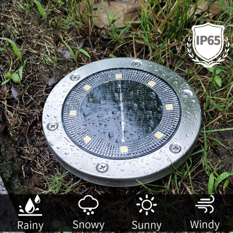 Đèn LED 8 Bóng Sử Dụng Năng Lượng Mặt Trời Chống Thấm Nước IP65 1.2V/ 600mah