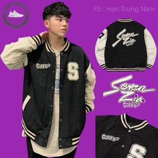 Áo bomber, áo khoác gió 2 lớp in Senven Zia form rộng unisex