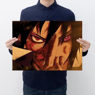 Hoạt Hình Cổ Điển Anime Naruto Sasuke Vintage Poster Trang Trí Phòng Dán Trang Trí Nhà Giấy Kraft Dán Tường