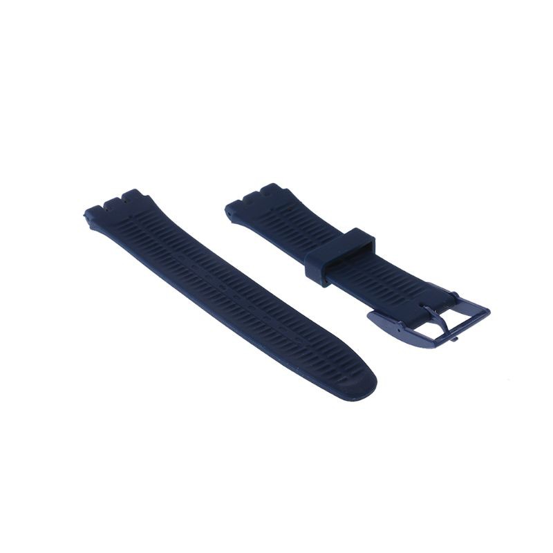 VIVI Watch Band Strap Buckle Watchband Waterproof Wristband Silicone Rubber for Swatch 16mm 17mm 19mm 20mm Replacement Accessories