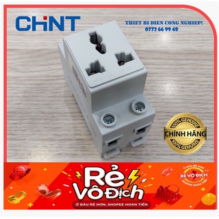 Ổ cắm cài thanh din ray ac30-124 chint
