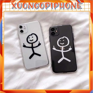 Ốp lưng IPhone  trong suốt Người Que dẻo 6plus/6s/6splus/7/7plus/8/8plus/x/xr/xs/11/12/13/14/Pro/Plus/Promax T4
