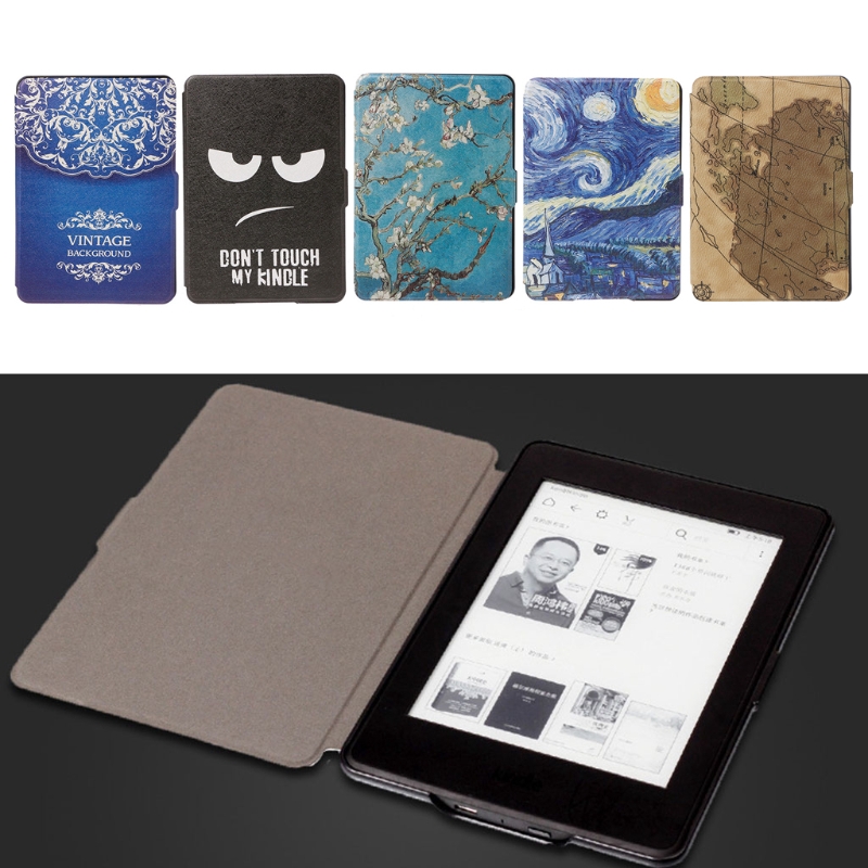 ★PC♣ Slim Faux Leather Protective Shell Cover For 6\"  Kindle Paperwhite 1/2/3