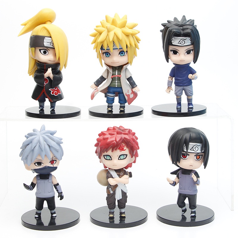 Mô hình Naruto 6 nhân vật Kakashi,Gaara,Minato,Itachi,Deidara,Sasuke