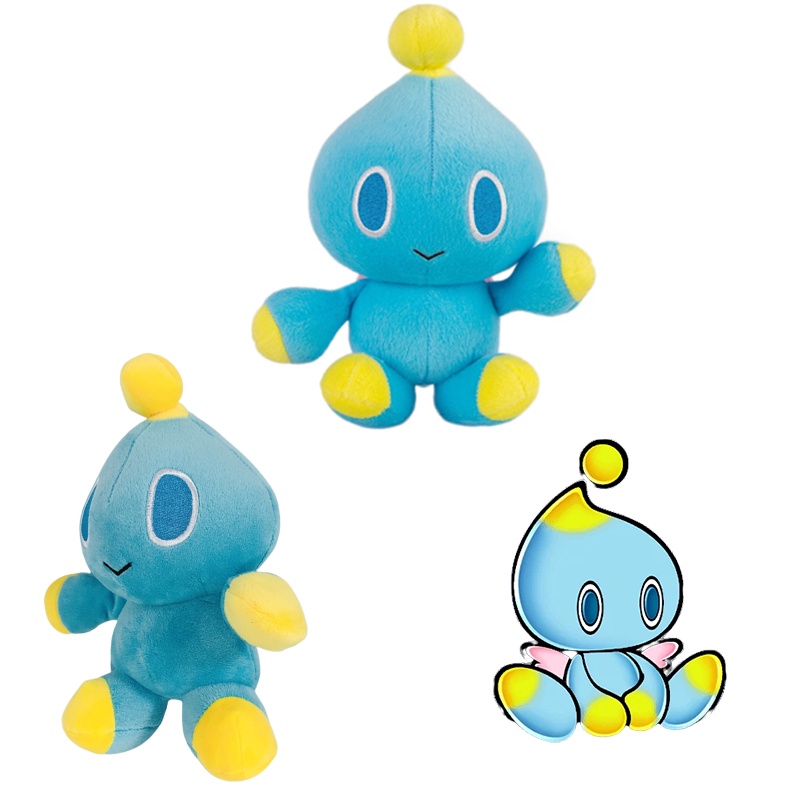 Búp Bê Nhồi Bông Hình Nhân Vật Hoạt Hình Super Sonic Chao Sonic 7.8in