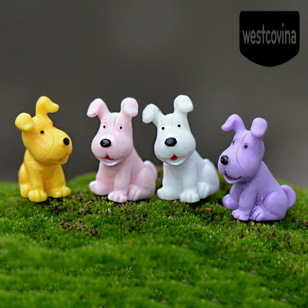 [Hot]☀ Mô Hình Chú Chó Bằng Nhựa Resin Dễ Thương Dùng Trang Trí Tiểu Cảnh