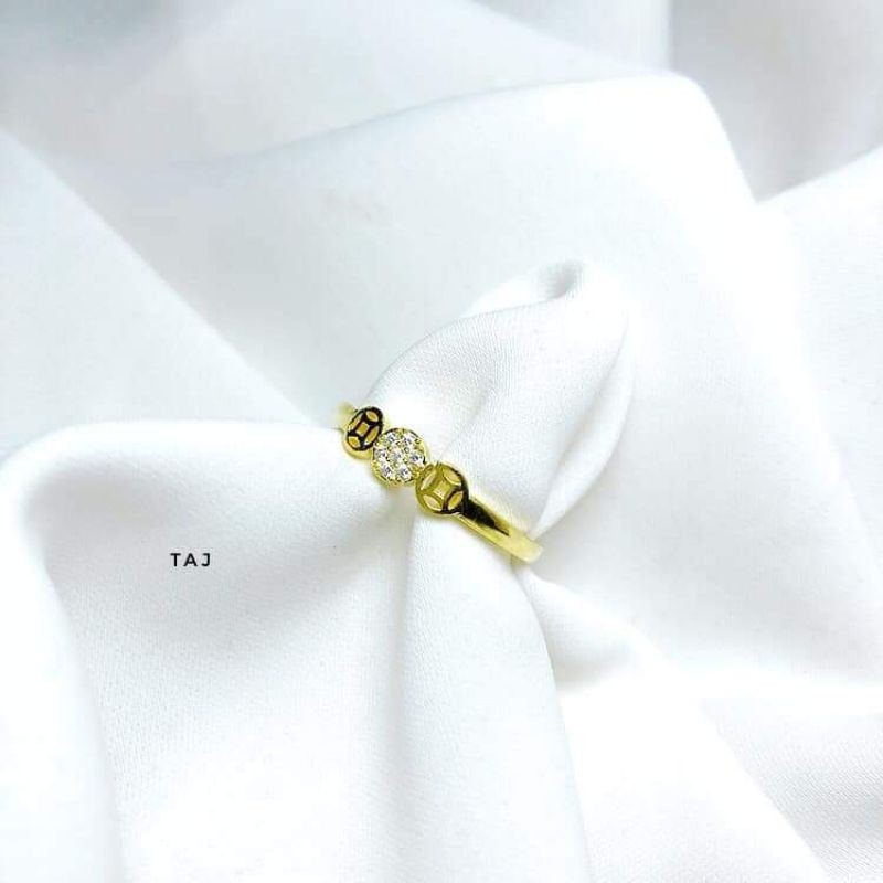 NHẪN KIM TIỀN BẠC TÀI LỘC- NHẪN BẠC XI VÀNG