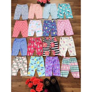 Set 10 quần legging lửng bé gái cực đẹp