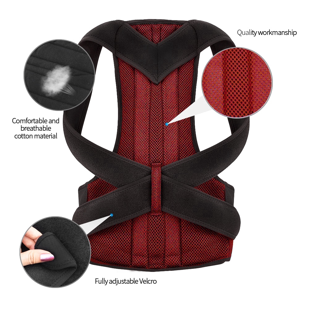 2020 Back Waist Posture Corrector Adjustable Adult Correction Belt Waist Trainer Shoulder Lumbar Brace Spine Support Belt Vest | BigBuy360 - bigbuy360.vn