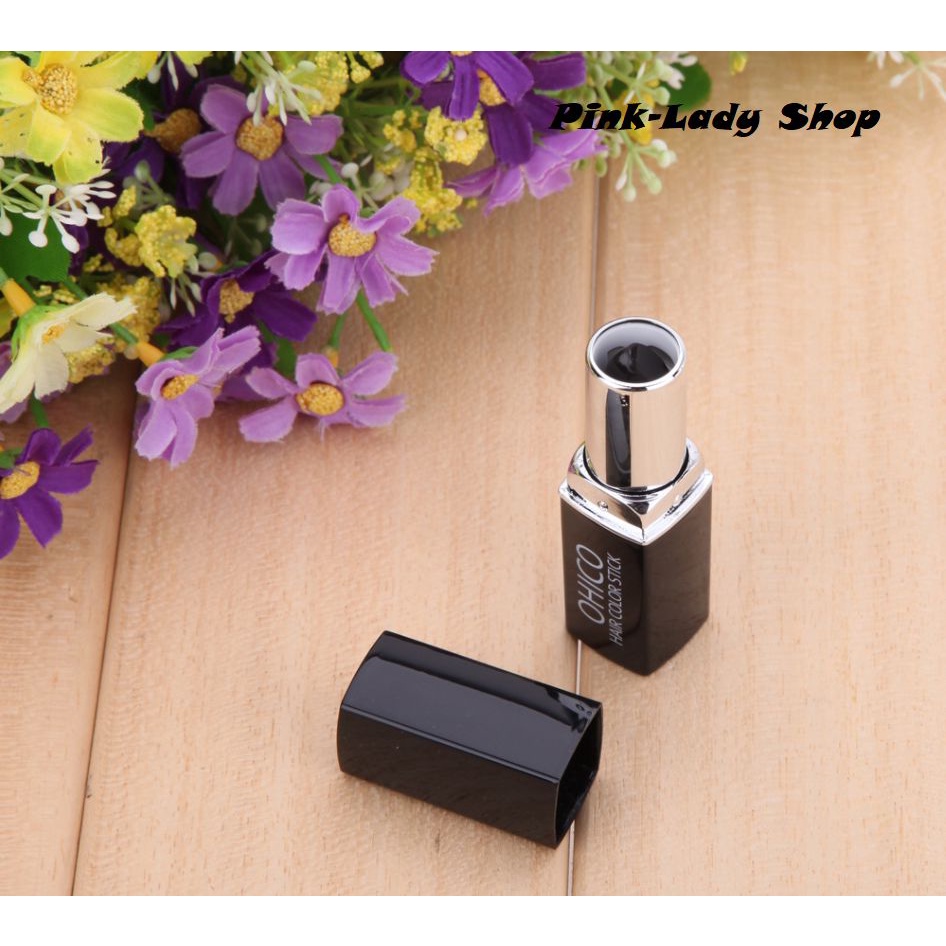 Son Nhuộm Tóc Phủ Bạc Tạm Thời Màu Đen (Black) 4g/Thỏi OHICO