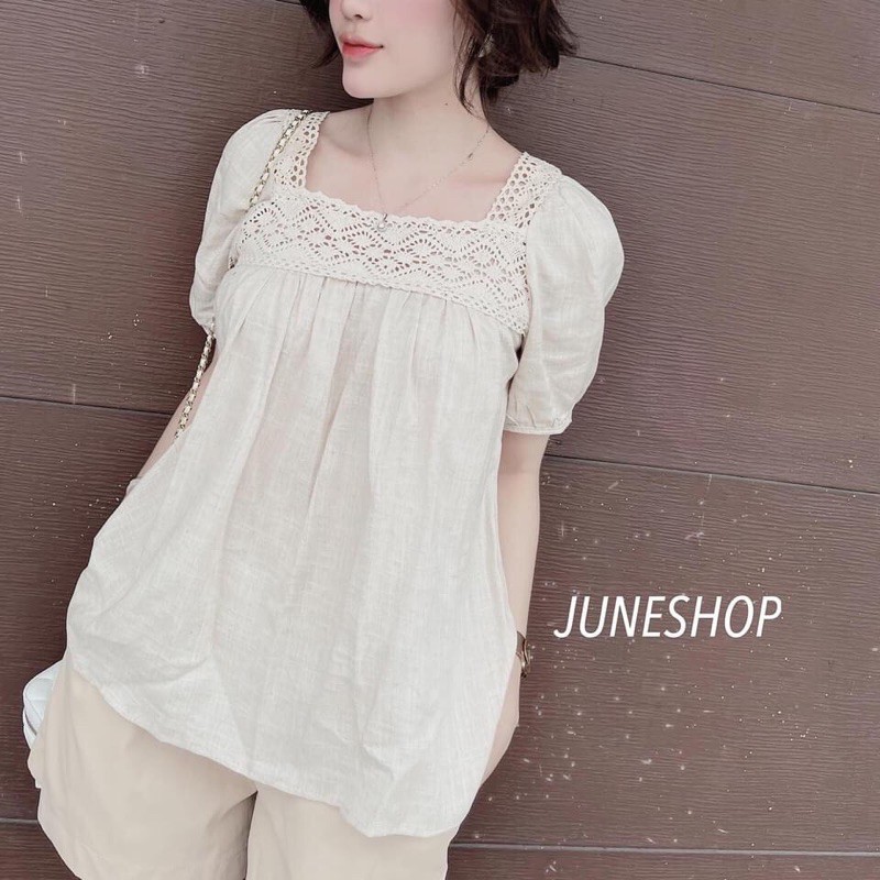 Sét Bộ Đũi Màu Be Cổ Ren Tiểu Thư | BigBuy360 - bigbuy360.vn