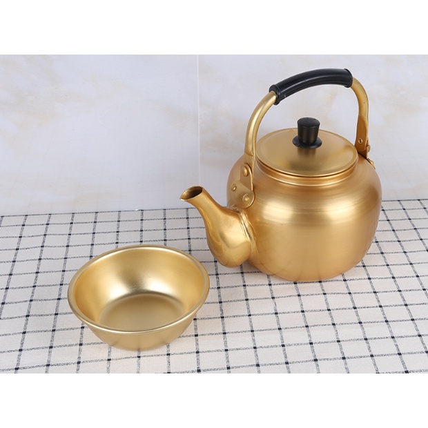 Ấm nhôm vàng Hàn Quốc