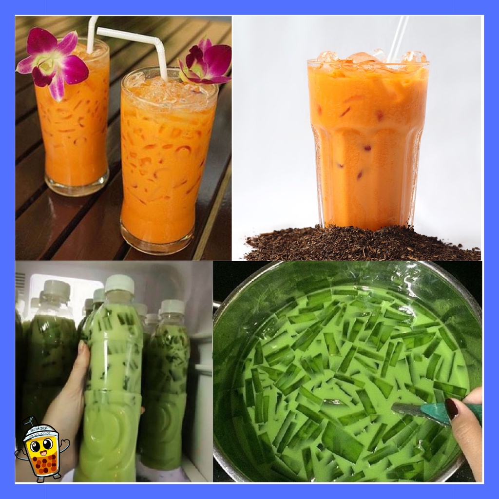 Trà Thái Xanh Gói 200g mebaoshop Nguyên Liệu Làm Trà Sữa