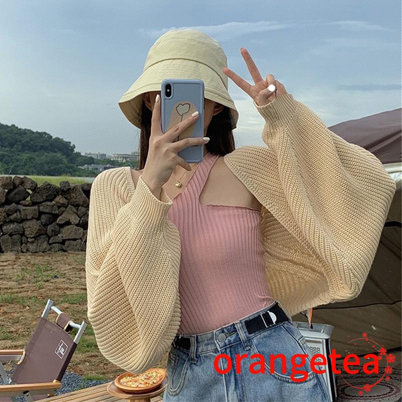 Áo Khoác Cardigan Dệt Kim Tay Dài Màu Sắc Thời Trang Cho Nữ