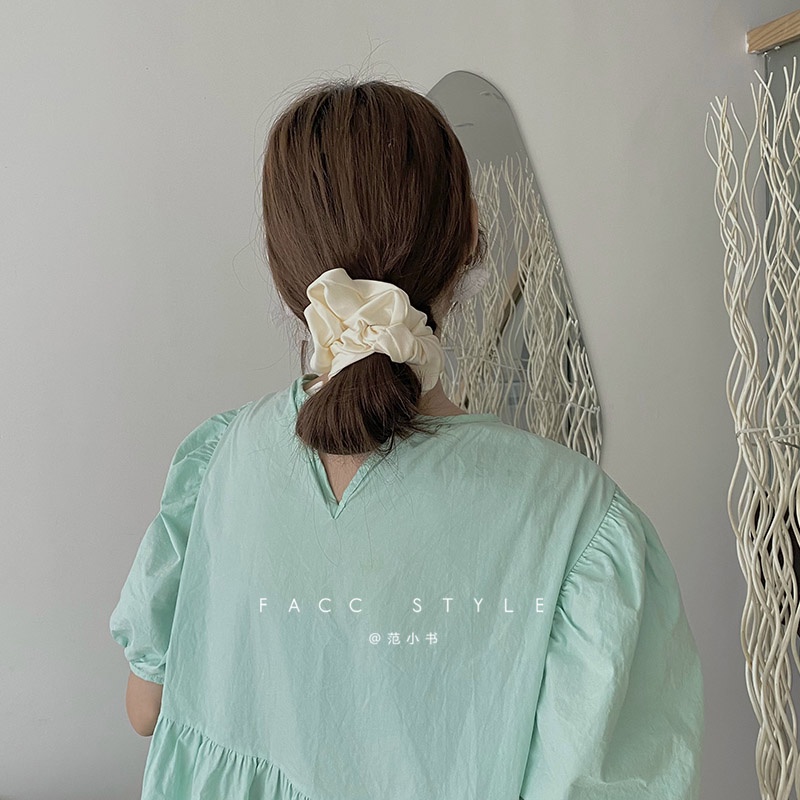 Dây Cột Tóc Bản Lớn Phong Cách Âu Mỹ Thời Trang Cho Nữ