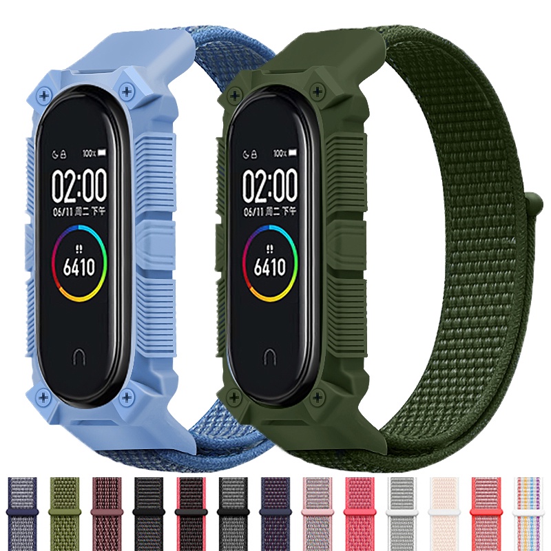 Dây Đeo Sợi Nylon Cho Đồng Hồ Thông Minh Xiaomi Mi Band 6 5 4 3 Xiaomi Miband 6 5 4