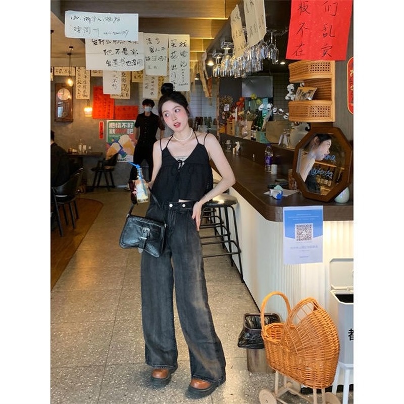 Set Đồ Mùa Hè Hai Mảnh Áo Hai Dây Nhỏ Hàng Mới Dành Cho Nữ