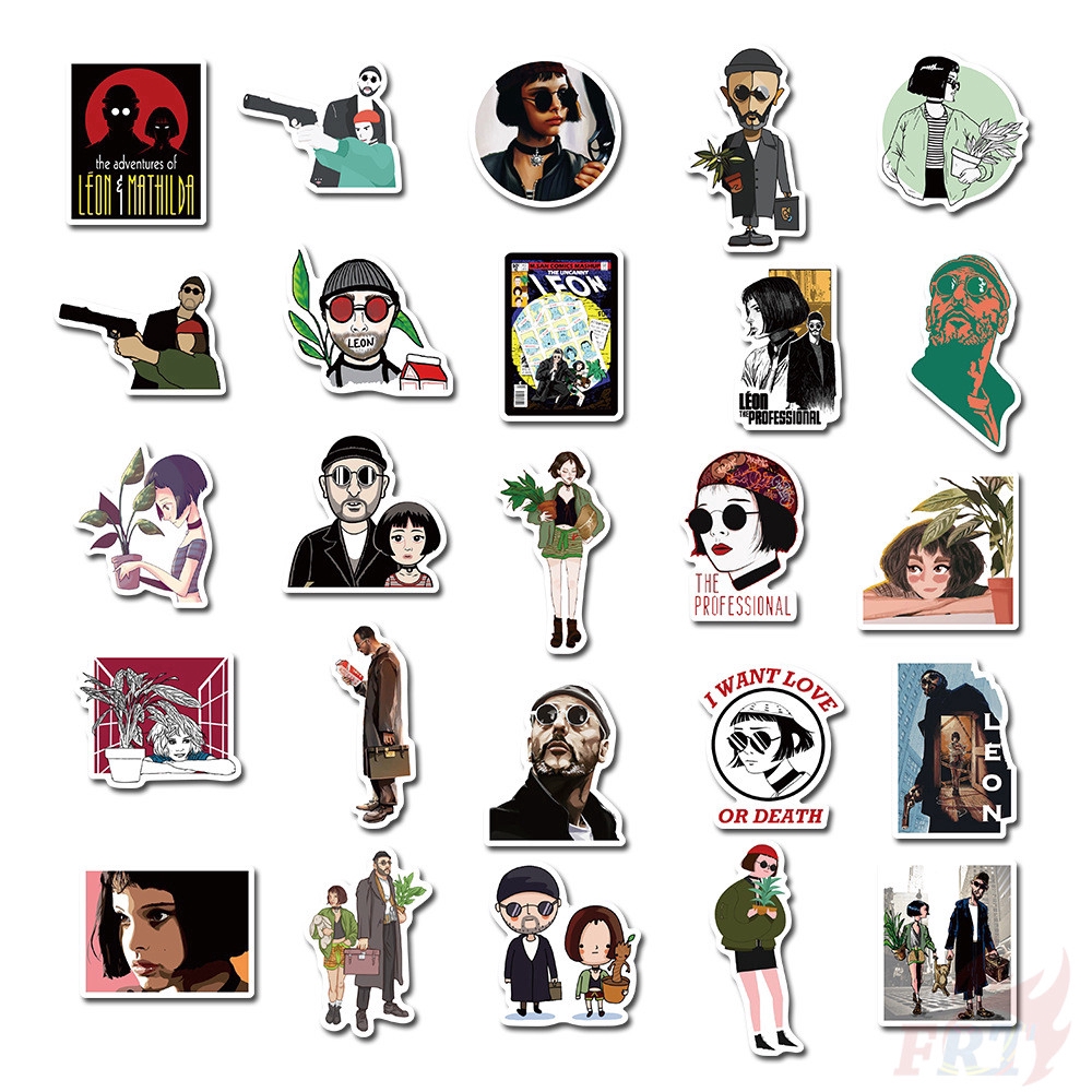 ❉ Leon:The Professional Series 02 Stickers ❉ 50Pcs/Set Classical Movie DIY Waterproof Doodle Decals Stickers