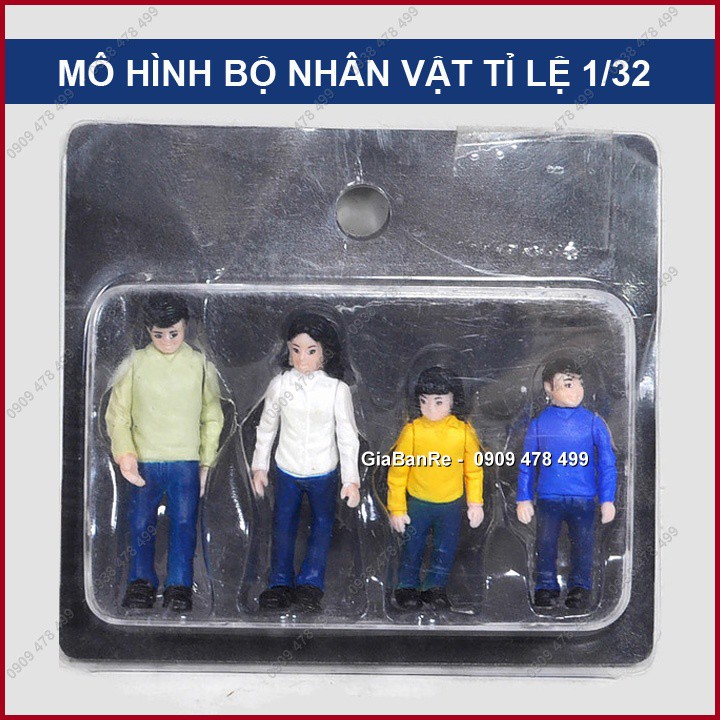 MÔ HÌNH BỘ NHÂN VẬT TỈ LỆ 1:32 - THỢ SỬA XE/GIA ĐÌNH - 7002A