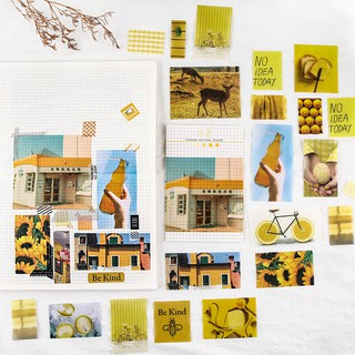 Set 70 miếng hình dán trang trí Collage material Sticker