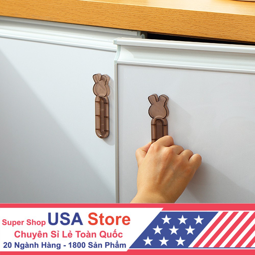 Tay Kéo Cửa Kính Thỏ Gấu Decor Kiểu Mới CDS1548 Autofun