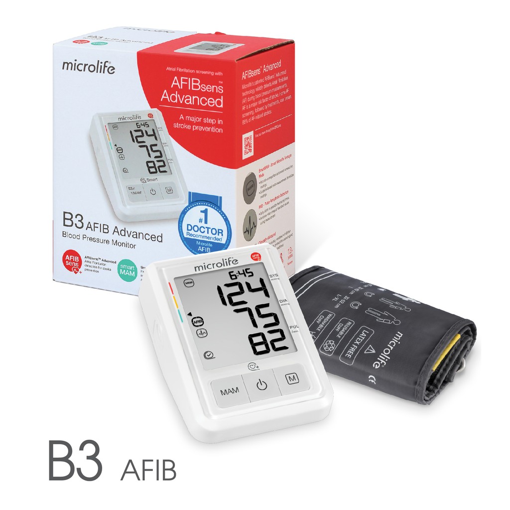 MÁY ĐO HUYẾT ÁP BẮP TAY MICROLIFE B3 AFIB ADVANCED