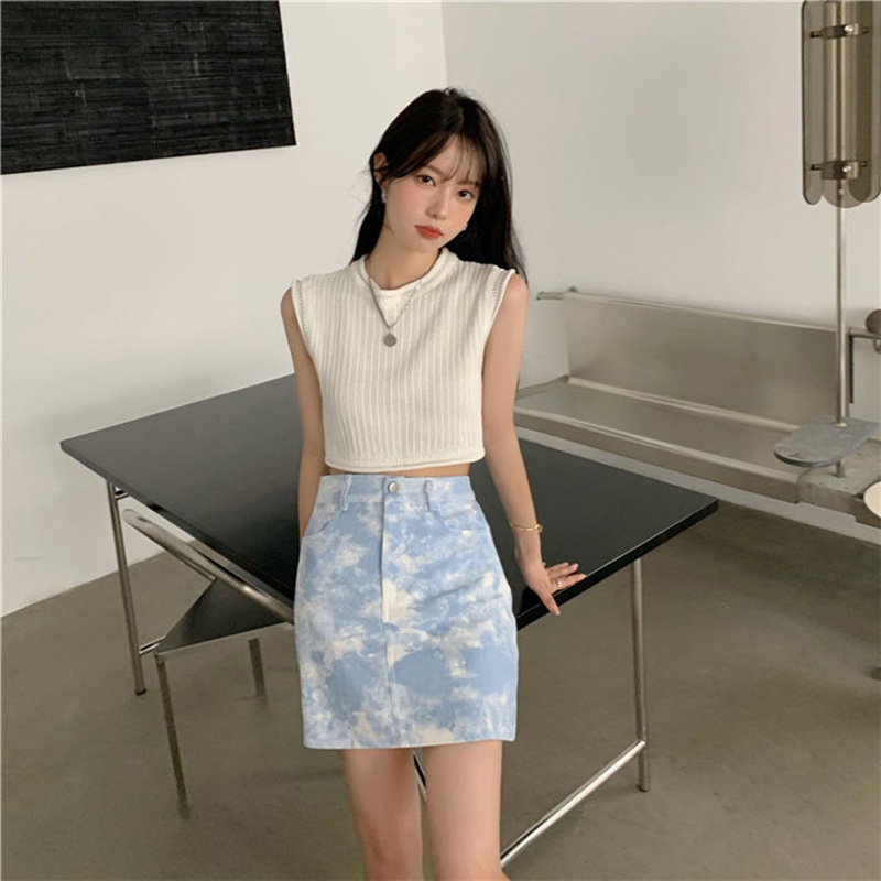 Áo Dệt Kim Dáng Rộng Không Tay Phong Cách Hàn Quốc Thời Trang Xuân Hè | BigBuy360 - bigbuy360.vn