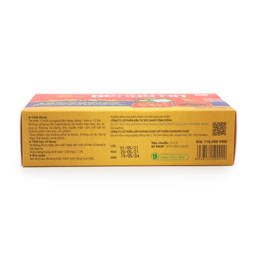 Viên uống GENCYTIN  Tăng cường sức đề kháng, bồi bổ cơ thể