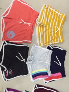 Quần short thun bé gái xuất dư