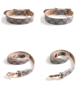Vòng cổ và dây dắt hiệu gucci cho cún
