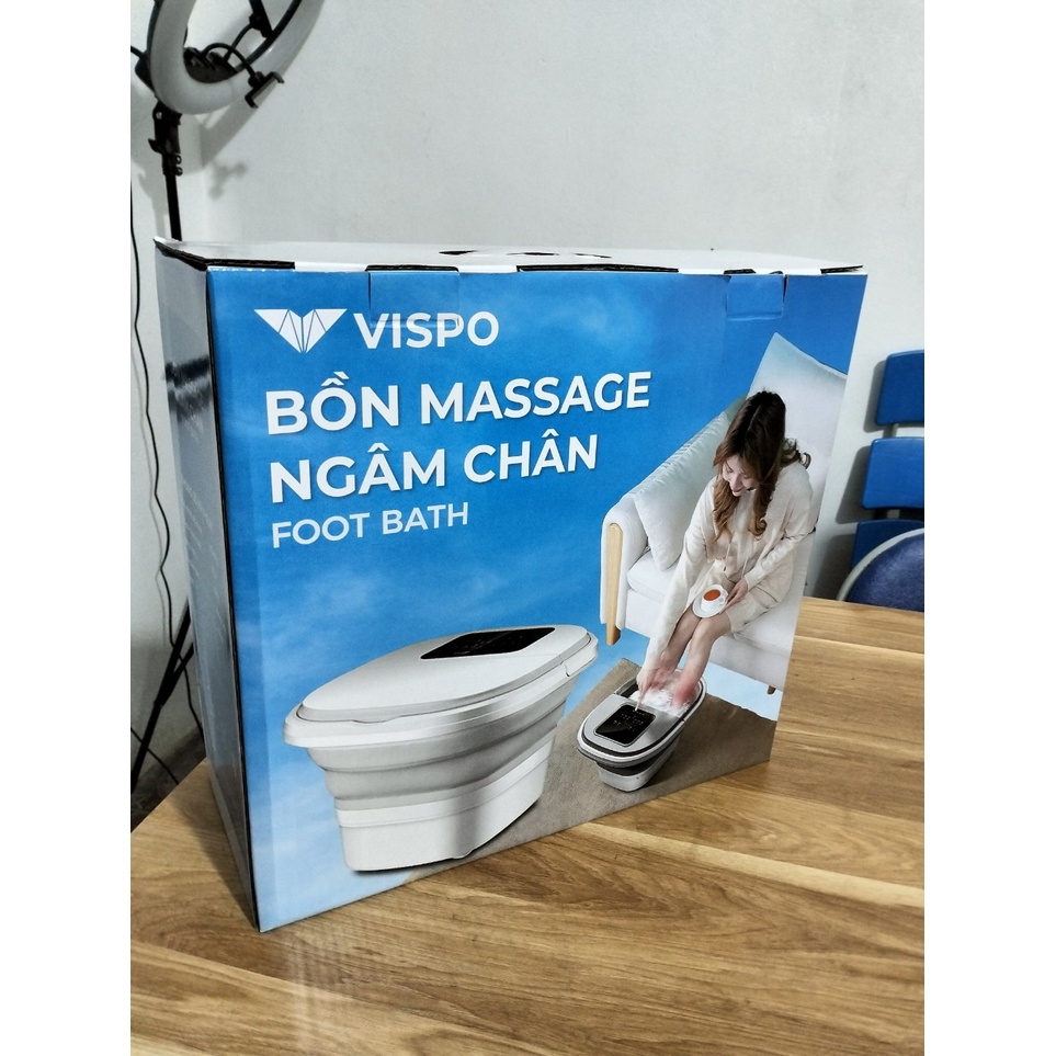 Bồn Ngâm Chân, Massage Chân Vispo Đa Năng Gấp Gọn - Bảo Hành 12 Tháng